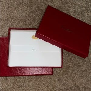 Cartier note card and envelopes